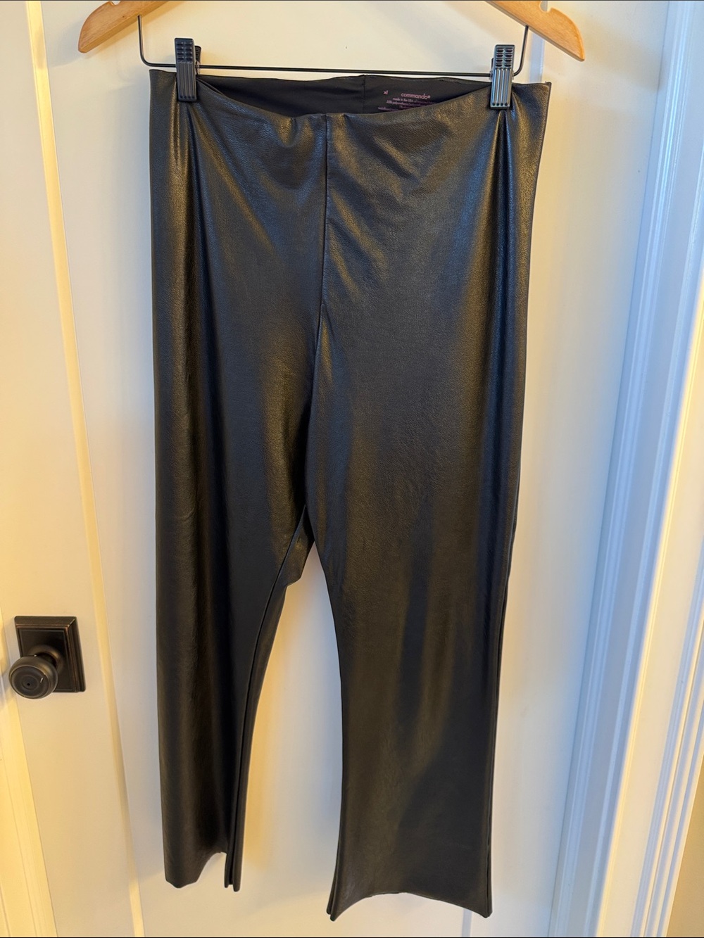 Commando Black Faux Leather Pants